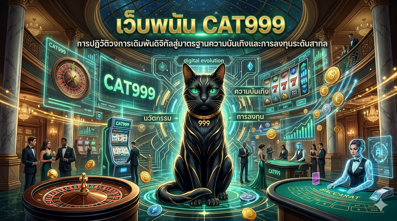 ทำรูปปกบทความ เว็บพนัน CAT999 การปฏิวัติวงการเดิมพัน