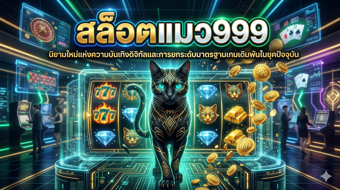 สล็อต แมว999 นิยามใหม่แห่งความบันเทิงดิจิทัล