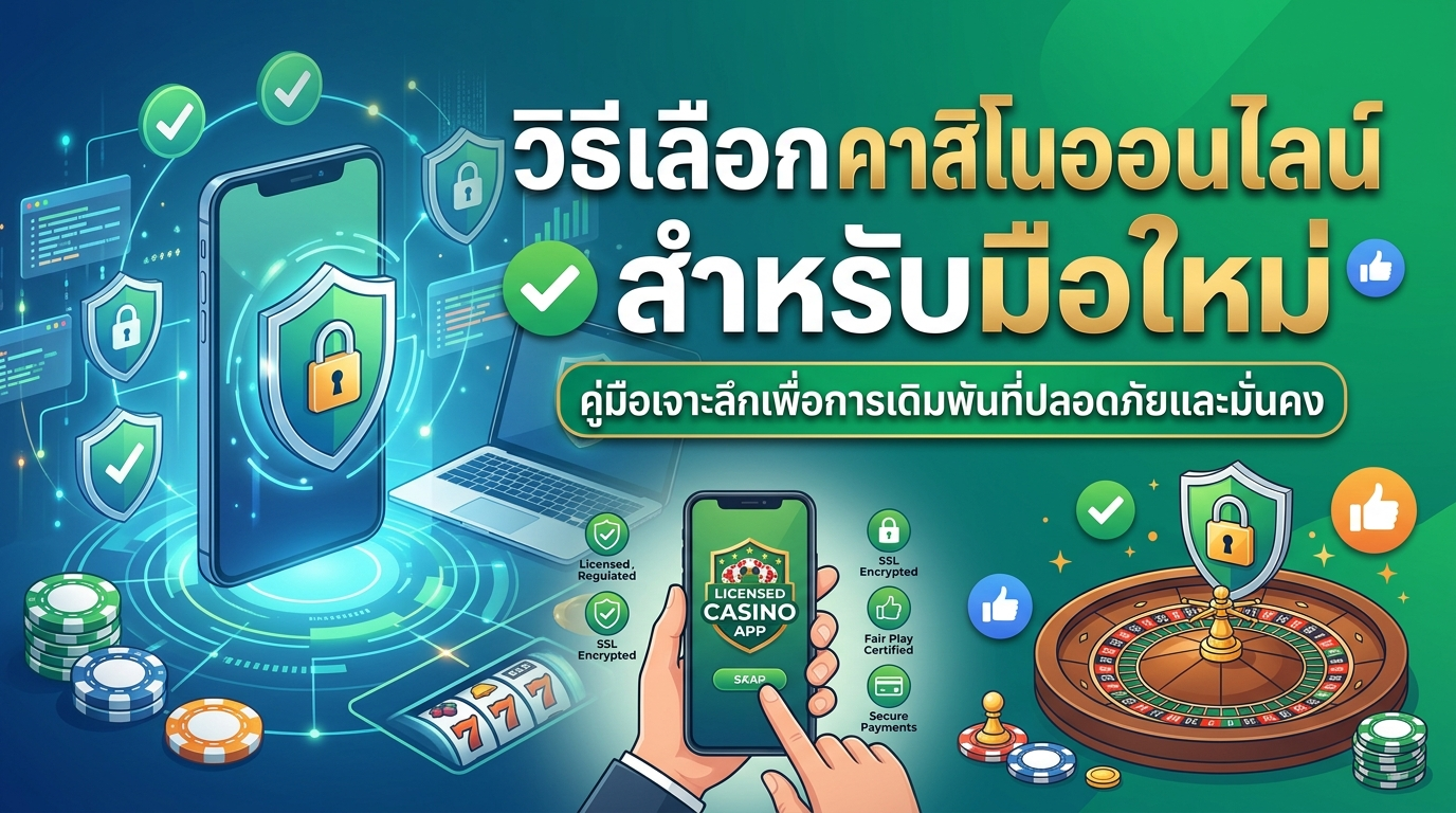 วิธีเลือกคาสิโนออนไลน์สำหรับมือใหม่